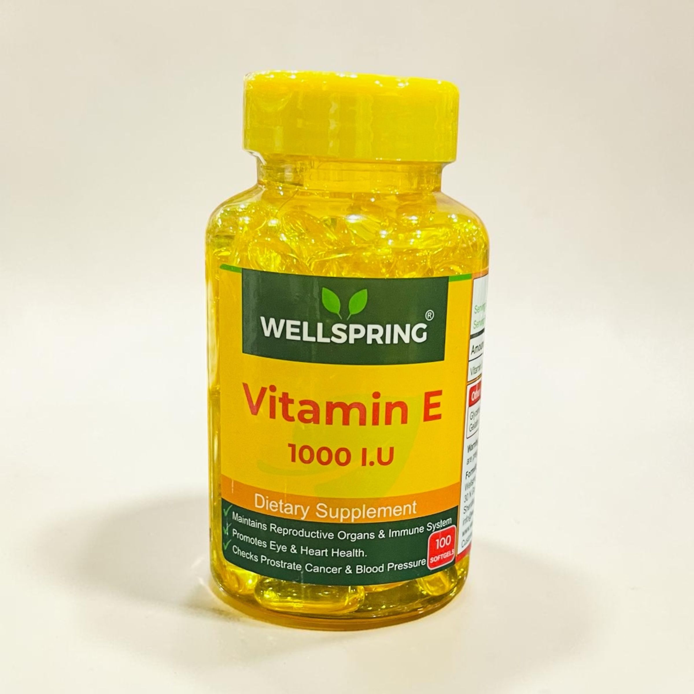 WELLSPRING VITAMIN E 1000 IU X100 SOFTGELS